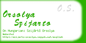 orsolya szijarto business card
